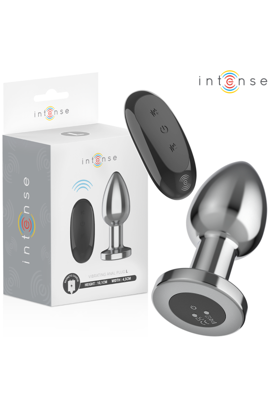 INTENSE - PLUG ANALE 10 VIBRAZIONI METALLO CON TELECOMANDO L