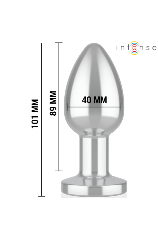 INTENSE - PLUG ANALE 10 VIBRAZIONI METALLO CON TELECOMANDO L