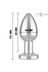 INTENSE - PLUG ANALE 10 VIBRAZIONI METALLO CON TELECOMANDO L