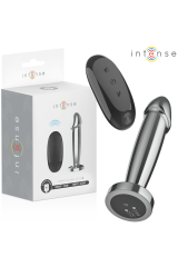 INTENSE - ANAL PLUG 10 VIBRAZIONI DILDO METALLO CON TELECOMANDO S