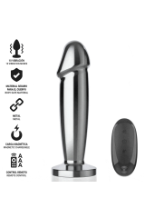 INTENSE - ANAL PLUG 10 VIBRAZIONI DILDO METALLO CON TELECOMANDO S