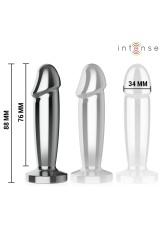 INTENSE - ANAL PLUG 10 VIBRAZIONI DILDO METALLO CON TELECOMANDO S