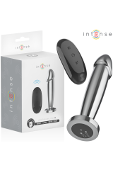 INTENSE - ANAL PLUG 10 VIBRAZIONI DILDO METALLO CON TELECOMANDO M