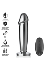 INTENSE - ANAL PLUG 10 VIBRAZIONI DILDO METALLO CON TELECOMANDO M