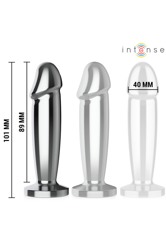 INTENSE - ANAL PLUG 10 VIBRAZIONI DILDO METALLO CON TELECOMANDO M