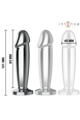 INTENSE - ANAL PLUG 10 VIBRAZIONI DILDO METALLO CON TELECOMANDO M