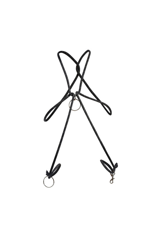 MOB - DNGEON CORDA NERA CON ANELLO PER IL PENE