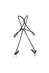 MOB - DNGEON CORDA NERA CON ANELLO PER IL PENE