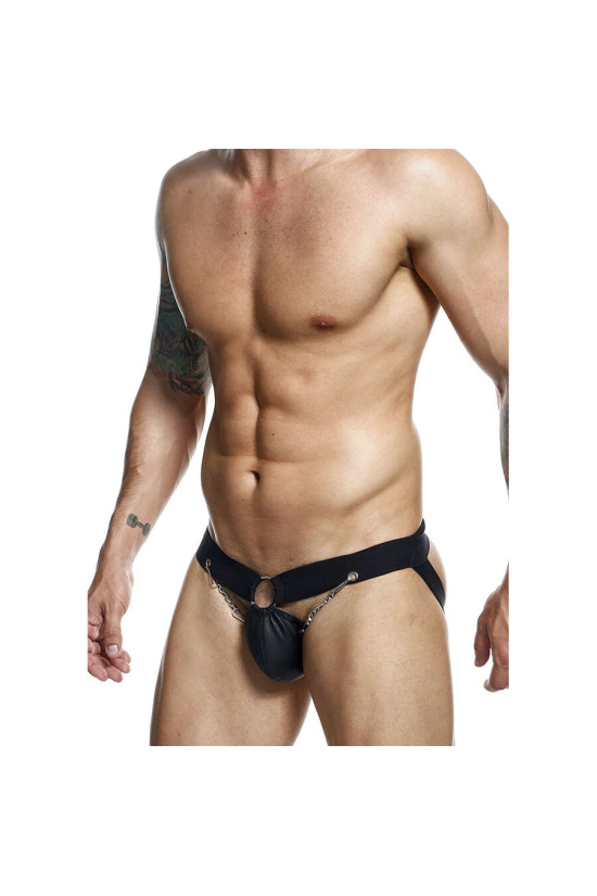MOB - DNGEON JOCKSTRAP NERO CON CATENA TAGLIA UNICA