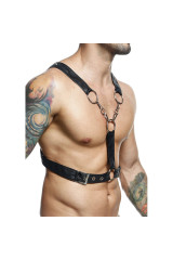 MOB - DNGEON IMBRACATURA A CATENA NERA INCROCIATA TAGLIA UNICA