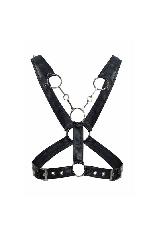 MOB - DNGEON IMBRACATURA A CATENA NERA INCROCIATA TAGLIA UNICA