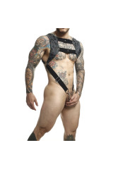 MOB - IMBRACATURA DNGEON CON ANELLO PER PENE IN ARGENTO TAGLIA UNICA