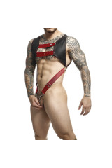 MOB - IMBRACATURA DNGEON CON ANELLO ROSSO PER PENE TAGLIA UNICA