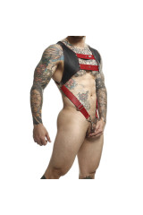 MOB - IMBRACATURA DNGEON CON ANELLO ROSSO PER PENE TAGLIA UNICA