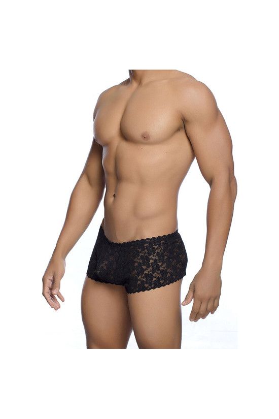 MOB - BOXER IN PIZZO NERO TAGLIA L/XL