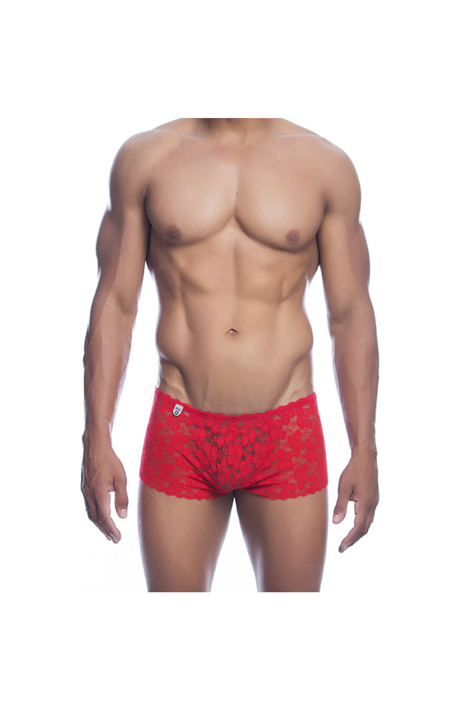 MOB - BOXER IN PIZZO ROSSO TAGLIA S/M