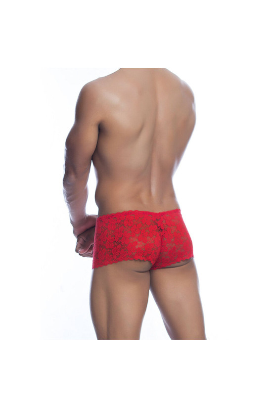 MOB - BOXER IN PIZZO ROSSO TAGLIA S/M