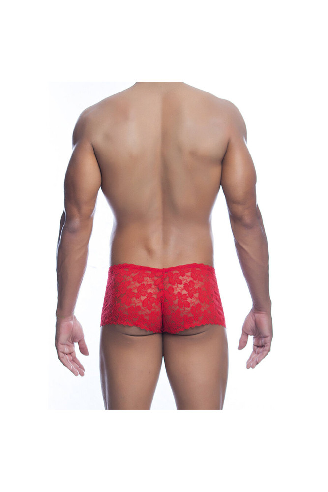 MOB - BOXER IN PIZZO ROSSO TAGLIA S/M