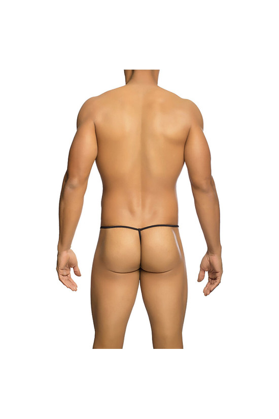 MOB - PERIZOMA TRASPARENTE A FORMA DI T NERO TAGLIA S/M