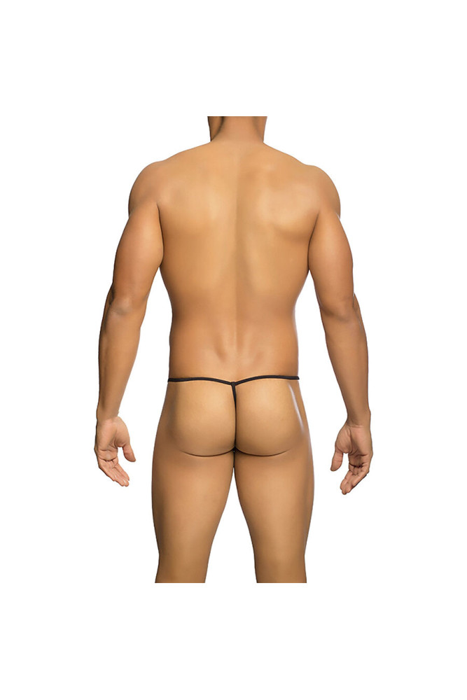 MOB - PERIZOMA TRASPARENTE A FORMA DI T NERO TAGLIA S/M