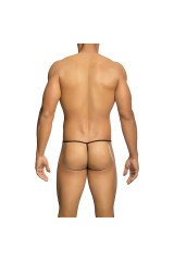 MOB - PERIZOMA TRASPARENTE A FORMA DI T NERO TAGLIA S/M