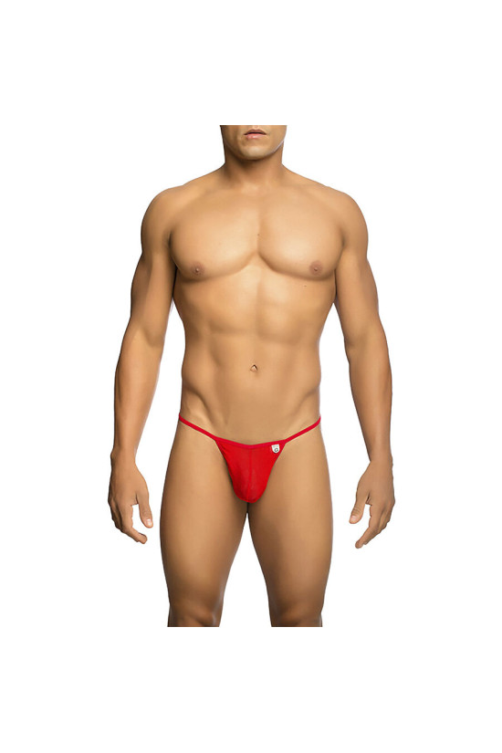 MOB - PERIZOMA A T ROSSO TRASPARENTE TAGLIA L/XL