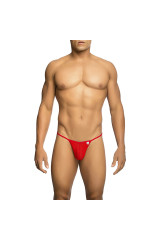 MOB - PERIZOMA A T ROSSO TRASPARENTE TAGLIA L/XL