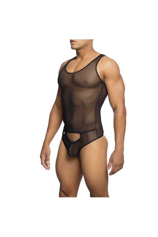 MOB - BODYSHEER NERO TRASPARENTE TAGLIA L/XL