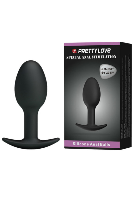 PRETTY LOVE - PLUG ANALE IN SILICONE 6.5 CM NERO