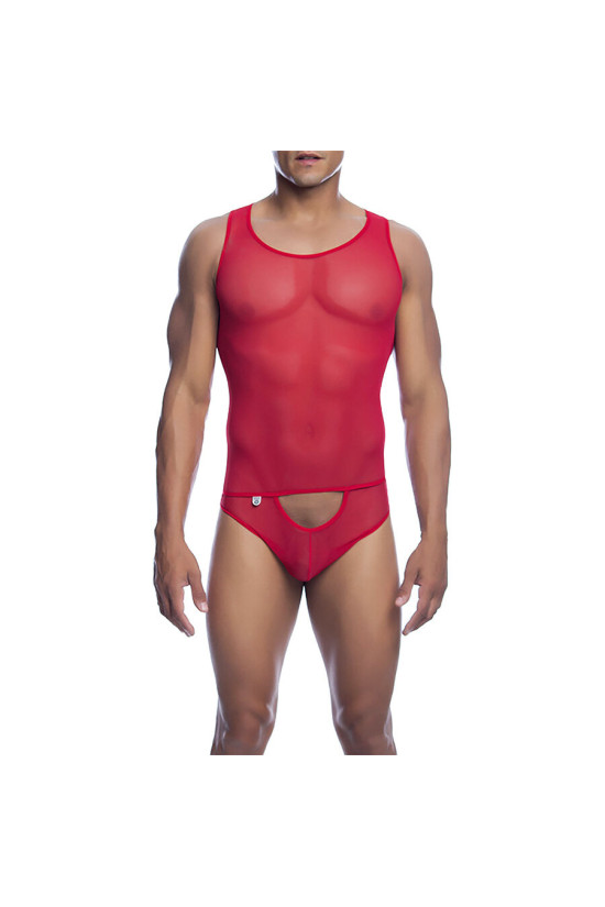 MOB - BODYSHEER ROSSO TRASPARENTE TAGLIA L/XL