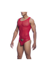 MOB - BODYSHEER ROSSO TRASPARENTE TAGLIA L/XL