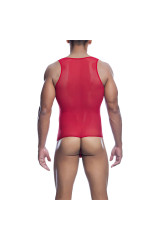 MOB - BODYSHEER ROSSO TRASPARENTE TAGLIA L/XL