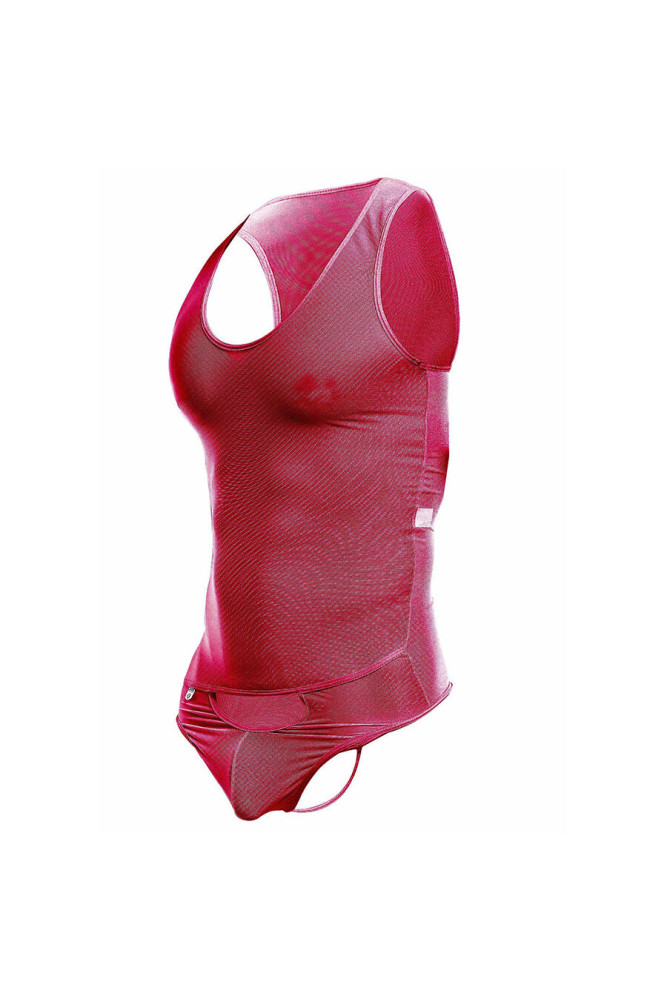 MOB - BODYSHEER ROSSO TRASPARENTE TAGLIA L/XL