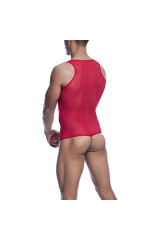 MOB - BODYSHEER ROSSO TRASPARENTE TAGLIA S/M