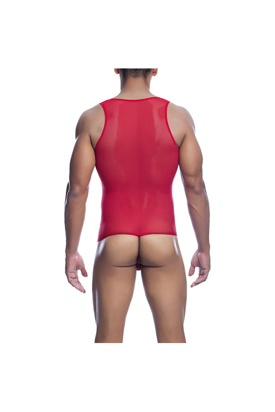 MOB - BODYSHEER ROSSO TRASPARENTE TAGLIA S/M