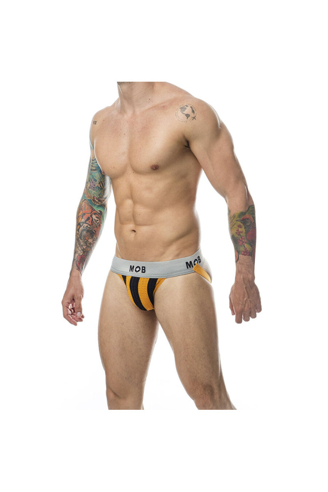 MOB - CLASSIC JOCK STRIPE ARANCIONE TAGLIA XXL