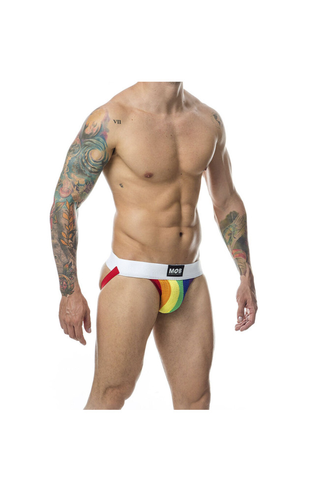 MOB - JOCK STRIPE CLASSICO ARCOBALENO TAGLIA M