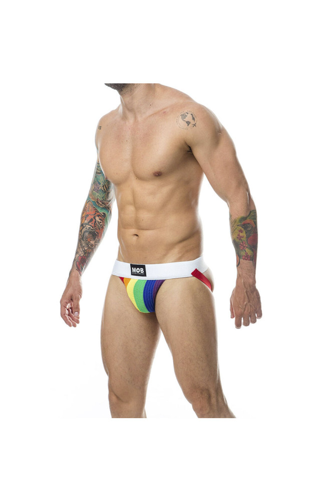 MOB - JOCK STRIPE CLASSICO ARCOBALENO TAGLIA S