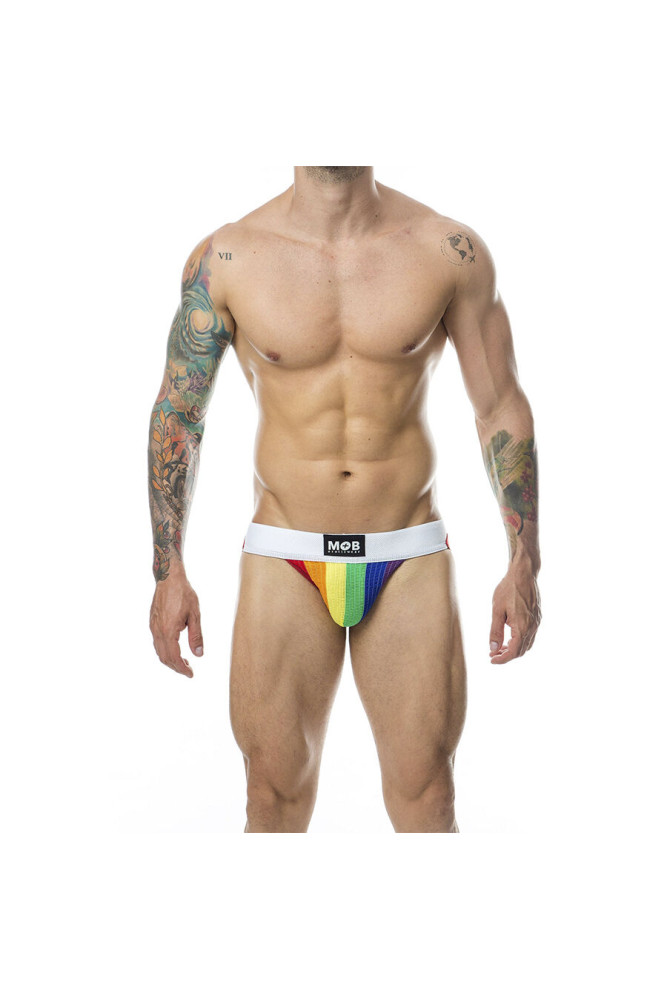MOB - JOCK STRIPE CLASSICO ARCOBALENO TAGLIA XL