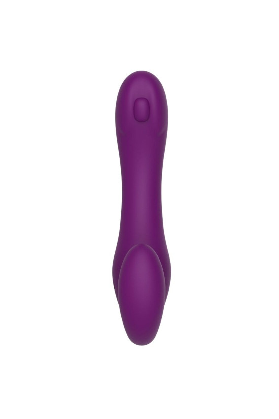 XOCOON - VIBRATORE 2 IN 1 STRAPLESS STRAP-ON CON TELECOMANDO VIOLA