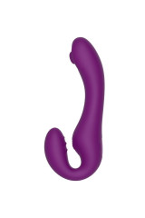 XOCOON - VIBRATORE 2 IN 1 STRAPLESS STRAP-ON CON TELECOMANDO VIOLA