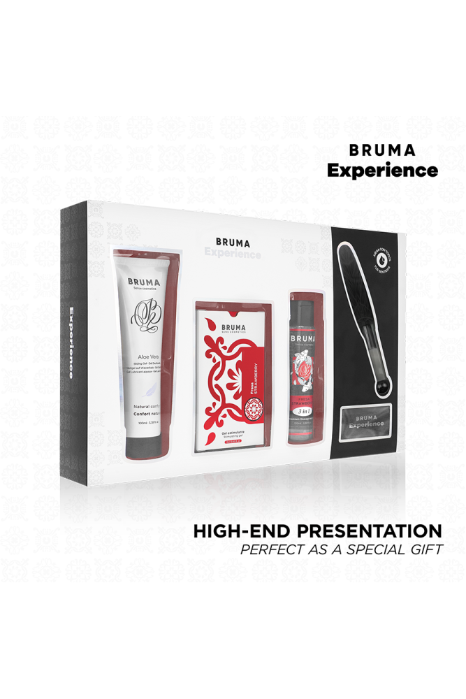 BRUMA XPERIENCE - KIT TENTAZIONE DOLCE ALLA FRAGOLA CON POTENZIATORE DI ORGASMO