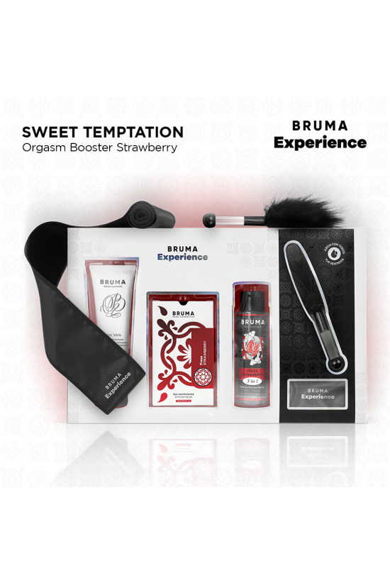BRUMA XPERIENCE - KIT TENTAZIONE DOLCE ALLA FRAGOLA CON POTENZIATORE DI ORGASMO