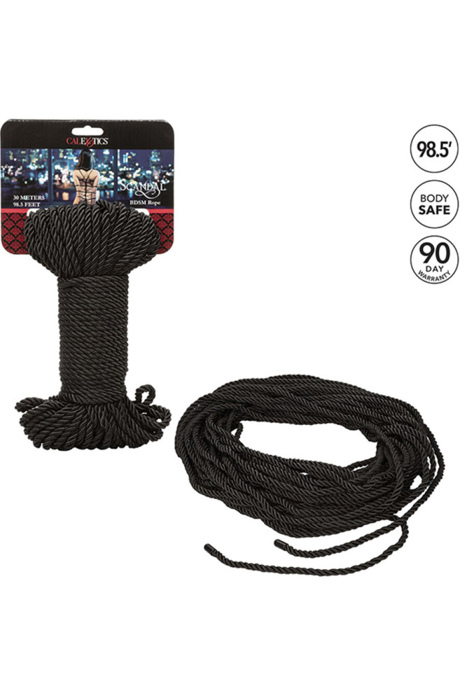 CALEXOTICS - SCANDAL CORDA NERA BDSM 30 M