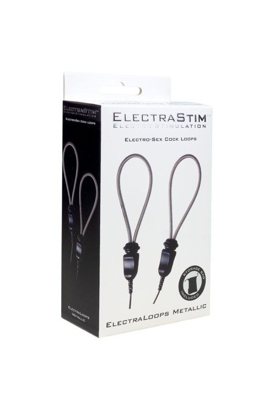 ELECTRASTIM - ELECTRALOOPS E-STIM ANELLI PER PENE IN METALLO REGOLABILI
