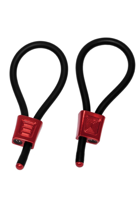 ELECTRASTIM - PRESTIGE ELECTRA LOOPS ANELLI PER IL PENE REGOLABILI ROSSI