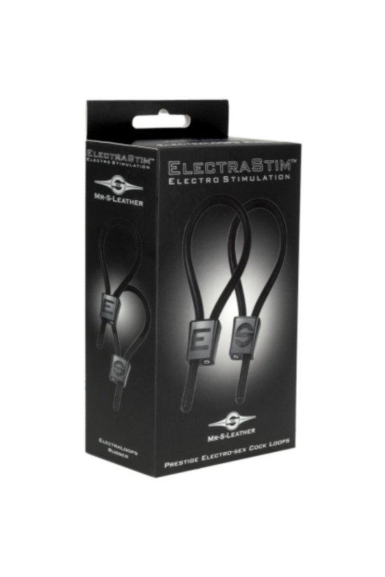 ELECTRASTIM - PRESTIGE ELECTRA LOOPS ANELLI PER IL PENE REGOLABILI NERI