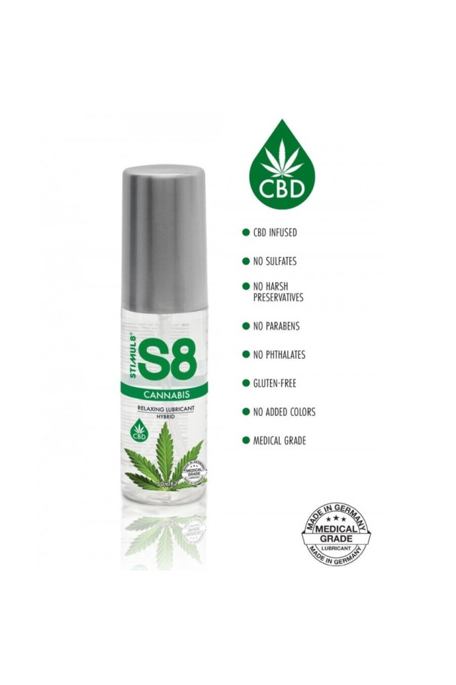 STIMUL8 - S8 LUBRIFICANTE IBRIDO ALLA CANNABIS 50 ML