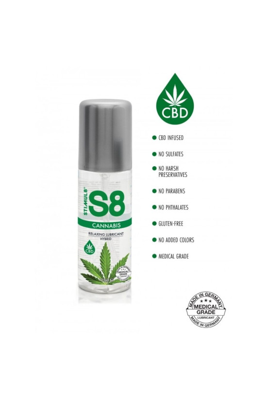 STIMUL8 - S8 LUBRIFICANTE IBRIDO ALLA CANNABIS 125 ML