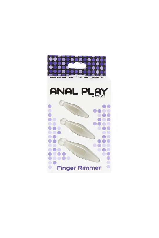 TOYJOY - GIOCO ANALE FINGER RIMMER 3 PEZZI TRASPARENTE